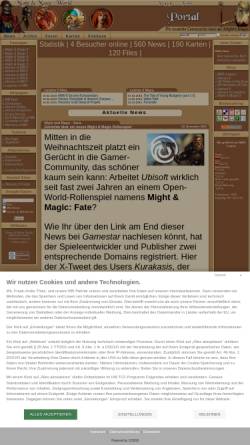 Vorschau der mobilen Webseite www.mightandmagicworld.de, Might & Magic World