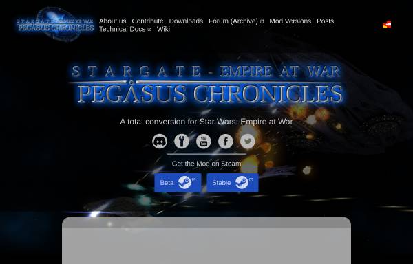 Vorschau von stargate-eaw.de, Stargate Modding Group
