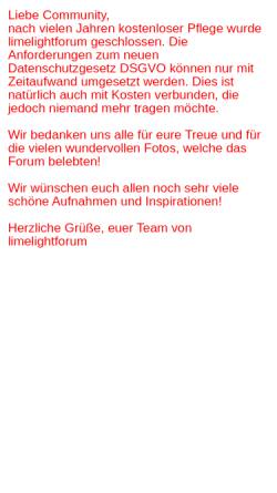 Vorschau der mobilen Webseite limelightforum.de, Limelight Forum