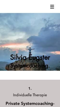 Vorschau der mobilen Webseite www.systemcoaching.ch, Silvia Eugster - Reinkarnationsanalyse / Familienstellen