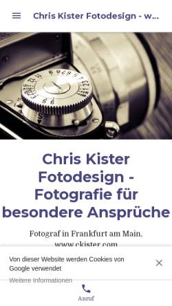 Vorschau der mobilen Webseite chris-kister-fotodesign-bff.business.site, Chris Kister Architekturfotografie