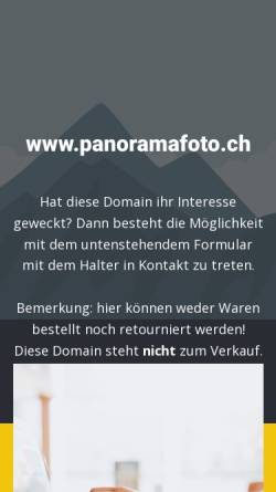 Vorschau der mobilen Webseite www.panoramafoto.ch, Tomas Gerber