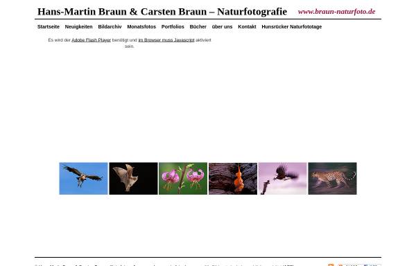 Vorschau von www.braun-naturfoto.de, Braun Naturfoto, Inh. Hans-Martin und Carsten Braun