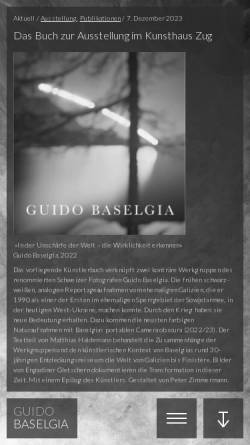 Vorschau der mobilen Webseite baselgia.ch, Guido Baselgia Fotografie