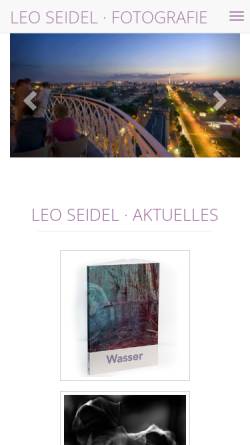 Vorschau der mobilen Webseite www.leoseidel.de, Leo Seidel Fotodesign