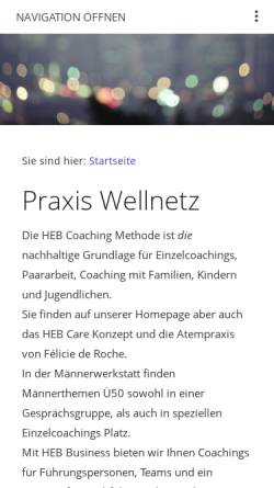 Vorschau der mobilen Webseite www.wellnetz.ch, Félicie de Roche - WellNetz