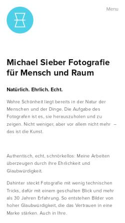 Vorschau der mobilen Webseite www.michaelsieber.ch, Michael Sieber