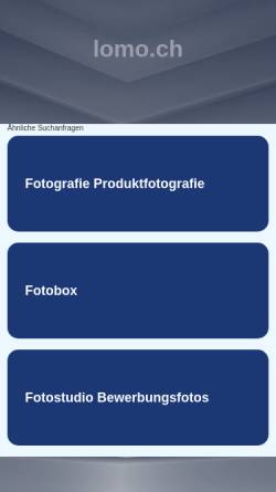 Vorschau der mobilen Webseite www.lomo.ch, Lomographie Schweiz