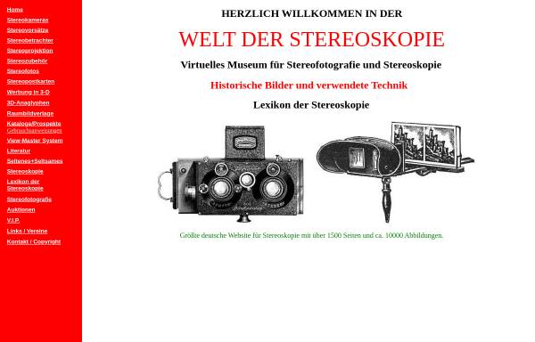 Vorschau von www.stereoskopie.com, Welt der Stereoskopie