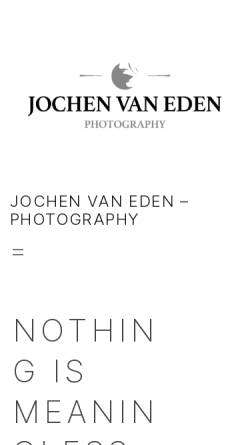 Vorschau der mobilen Webseite www.jochenvaneden.com, van Eden, Jochen