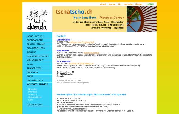 Vorschau von www.tschatscho.ch, Tscha Tscho