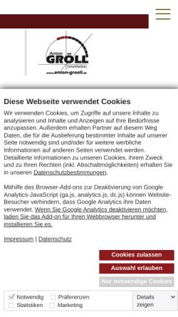 Vorschau der mobilen Webseite www.anton-groell.de, Gröll Gewölbebau GmbH & Co KG
