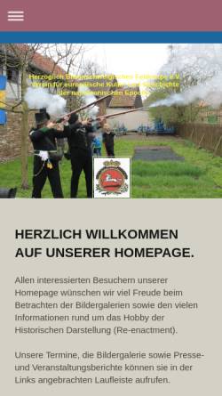 Vorschau der mobilen Webseite www.braunschweiger-feldkorps.de, Herzoglich Braunschweigisches Feldcorps