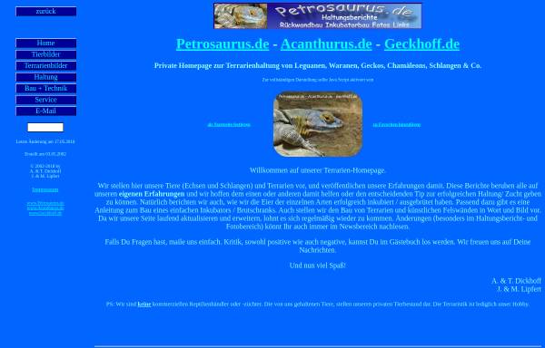 Vorschau von www.petrosaurus.de, Petrosaurus.de