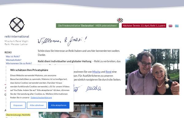 Vorschau von www.reiki-international.ch, René und Mischa Vögtli