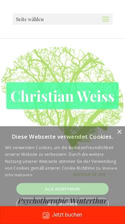 Vorschau der mobilen Webseite christianweiss.ch, Christian Weiss