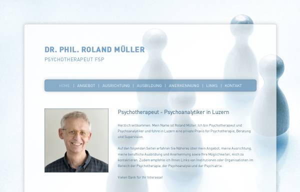 Vorschau von www.praxis-roland-mueller.ch, Dr. phil. Roland Müller