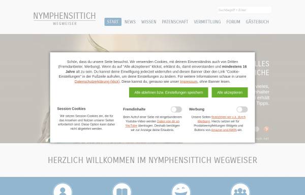 Vorschau von www.nymphensittich-wegweiser.net, Nymphensittich Wegweiser