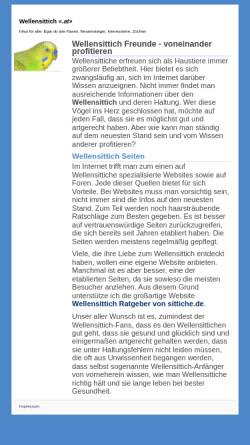 Vorschau der mobilen Webseite www.wellensittiche-spezial.de, Annis Wellensittiche Spezial - Eine Liebeserklärung an den Wellensittich