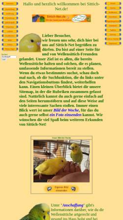 Vorschau der mobilen Webseite www.sittich-net.de, sittich-net.de - Mit der Lizenz zum Knabbern