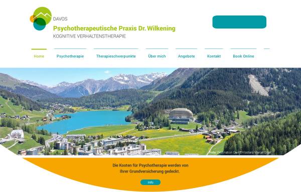 Vorschau von www.psychotherapie-davos.ch, Dr. phil. Rainer Wilkening