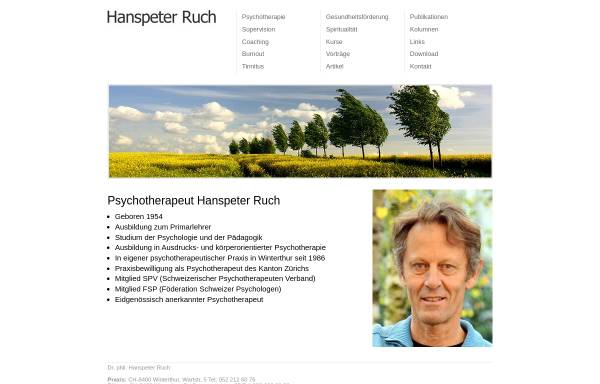 Vorschau von www.hpruch.ch, Hanspeter Ruch
