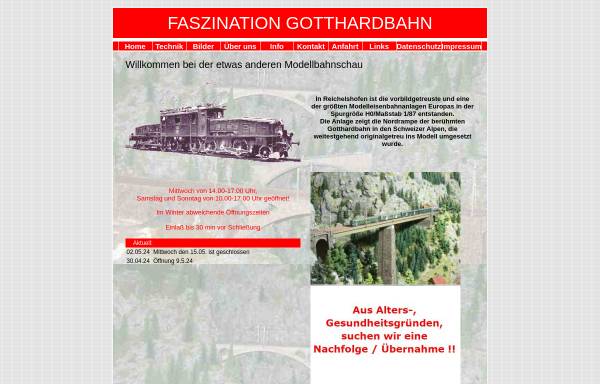 Vorschau von www.gotthard-modellbahn.de, Faszination Gotthardbahn