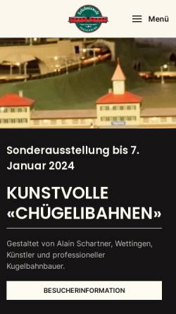 Vorschau der mobilen Webseite www.modeltraintoggenburg.ch, Model Train Toggenburg