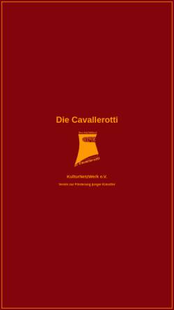 Vorschau der mobilen Webseite www.cavallerotti.de, Kulturnetzwerk Die Cavallerotti e. V