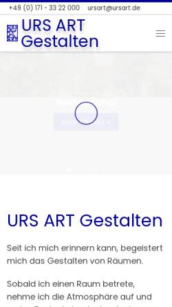 Vorschau der mobilen Webseite www.ursart.de, Urs Art
