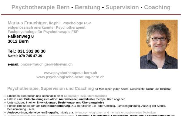 Vorschau von www.psychotherapeut-bern.ch, Markus Frauchiger
