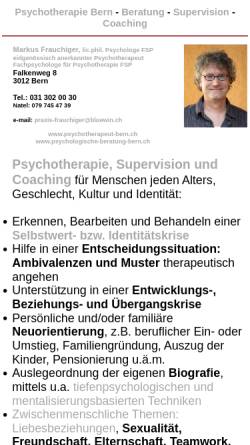 Vorschau der mobilen Webseite www.psychotherapeut-bern.ch, Markus Frauchiger
