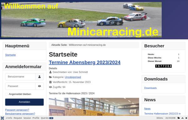 Vorschau von www.minicarracing.de, Minicarracing