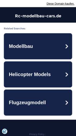 Vorschau der mobilen Webseite www.rc-modellbau-cars.de, RC Modellbau Cars - Die Webseite für den RC Modellbau