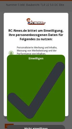 Vorschau der mobilen Webseite www.rc-news.de, RC-News.de