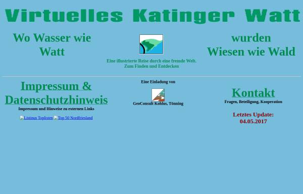 Vorschau von www.katinger-watt-virtual.de, Virtuelles Katinger Watt