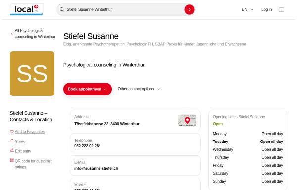 Psychologische Praxis Susanne Stiefel