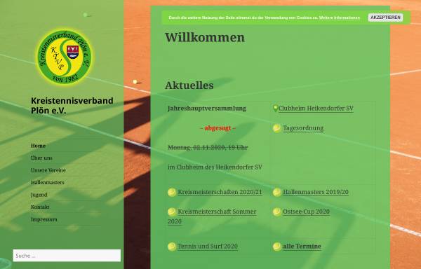 Vorschau von www.tennis-ktvploen.de, Kreistennisverband Plön