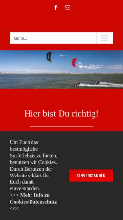 Vorschau der mobilen Webseite www.windgeister.de, Windgeister Fehmarn