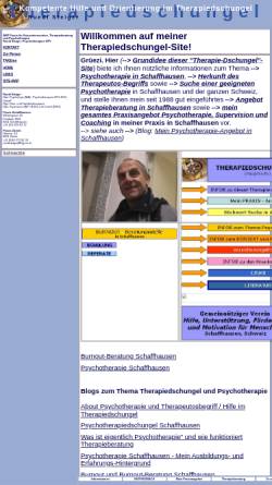 Vorschau der mobilen Webseite www.therapiedschungel.ch, Ruedi Steiger