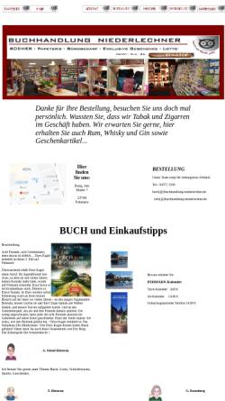 Vorschau der mobilen Webseite www.buchhandlung-niederlechner.de, Buchhandlung Niederlechner