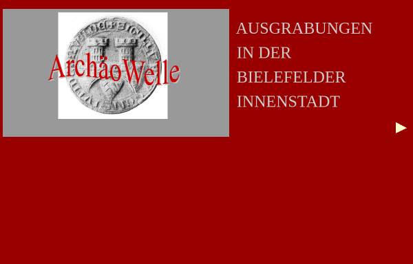 Vorschau von www.archaeowelle.de, Archäowelle - Ausgrabungen in der Bielefelder Innenstadt