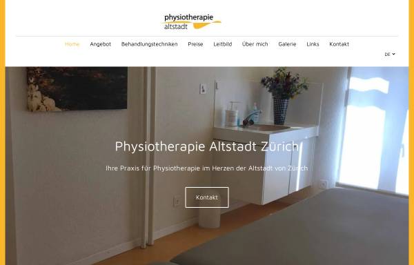 Vorschau von www.physiotherapie-altstadt.ch, Physiotherapie Altstadt Zürich