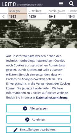 Vorschau der mobilen Webseite www.dhm.de, Etablierung der NS-Herrschaft