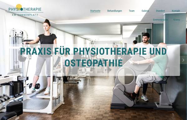 Vorschau von www.physio-sonnenplatz.ch, Physiotherapie am Sonnenplatz