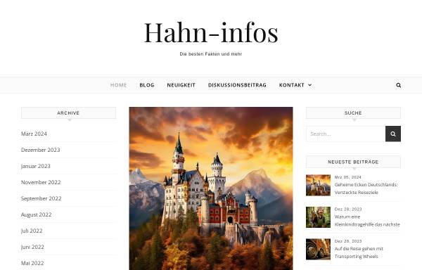 Vorschau von www.hahn-infos.de, Hahn-Infos.de