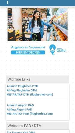 Vorschau der mobilen Webseite www.nrwluftfahrt.de, NRW-Luftfahrt-Forum