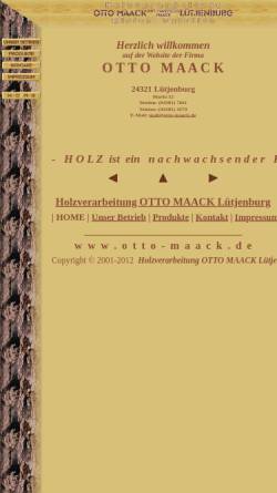 Vorschau der mobilen Webseite www.otto-maack.de, Holzverarbeitung Otto Maack