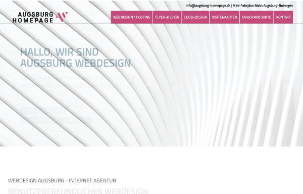 Augsburg Homepage Webdesign