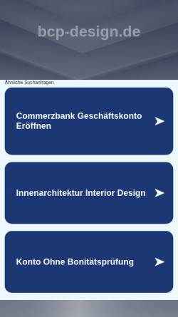 Vorschau der mobilen Webseite www.bcp-design.de, BCP-Design